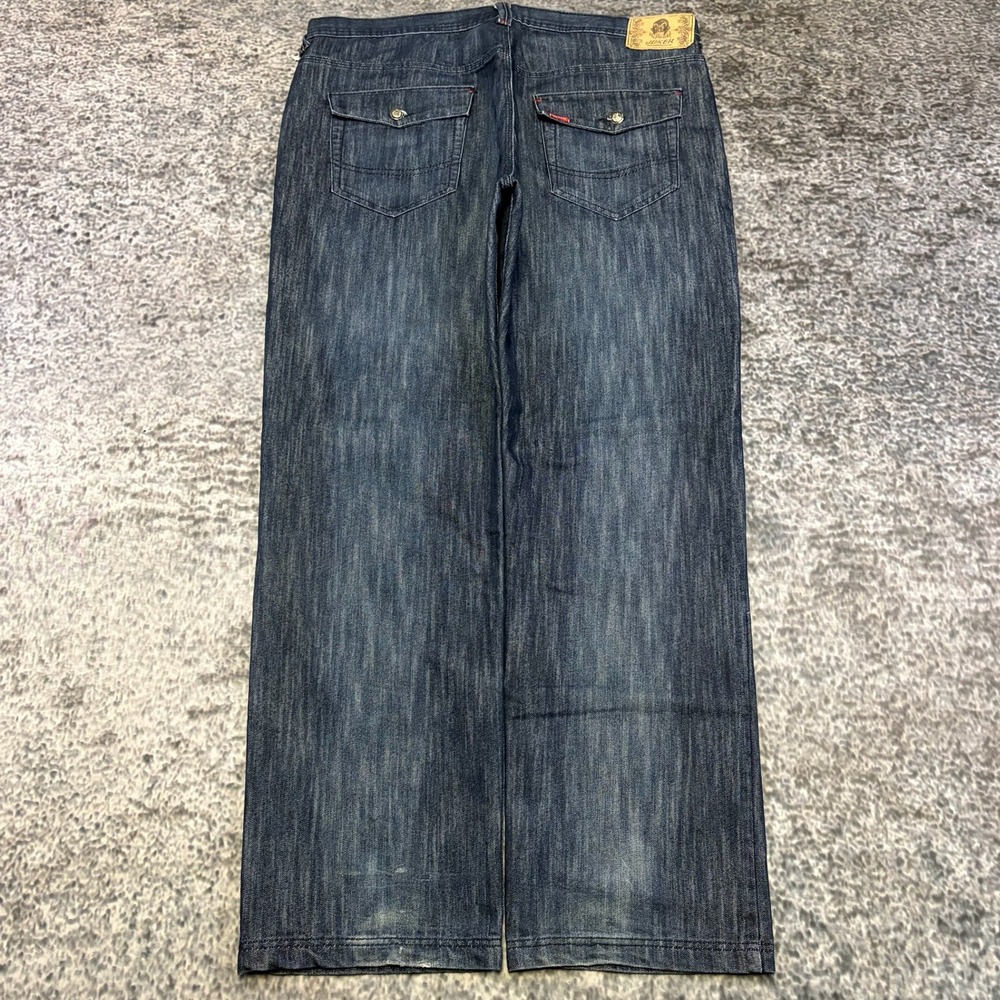 Vintage Y2K Joker Brand Jeans Mens 40x34 Blue Baggy Wide Leg Grunge Skater
